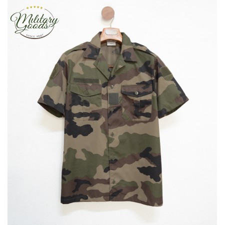 French Army Military Shirt Half Sleeves