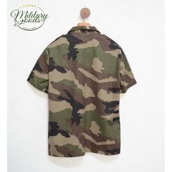 French Army Military Shirt Half Sleeves
