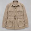 Desert Beige Cotton Saharan Jacket